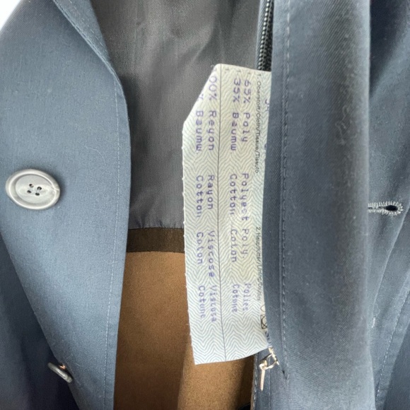 Pefri Men’s Trench Coat in Dark Navy gray with removable bodywarmer size 54, XXL - Picture 7 of 7